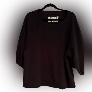 Maeve Elegant Black knit Blouse
